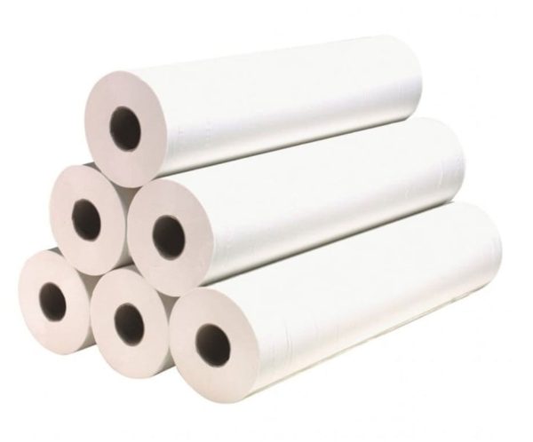 Drap-D’examen-Blanc-Médical Drap D’examen Blanc Médical 12 Rouleaux Jetable