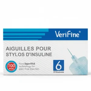 Aiguille pour stylo insuline Verifine 6mm