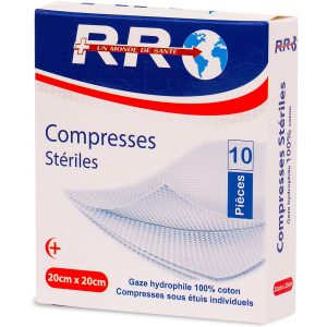 Compresse stérile 20/20cm